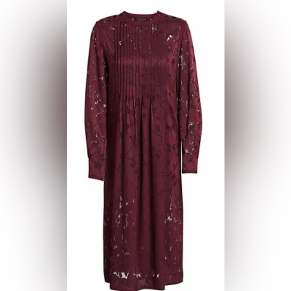 - Rag & Bone Rubie Mid length Popover dress in black cherry- size S - - Picture 5 of 11